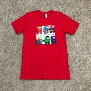 Among Us Marvel Superheroes Red Tee